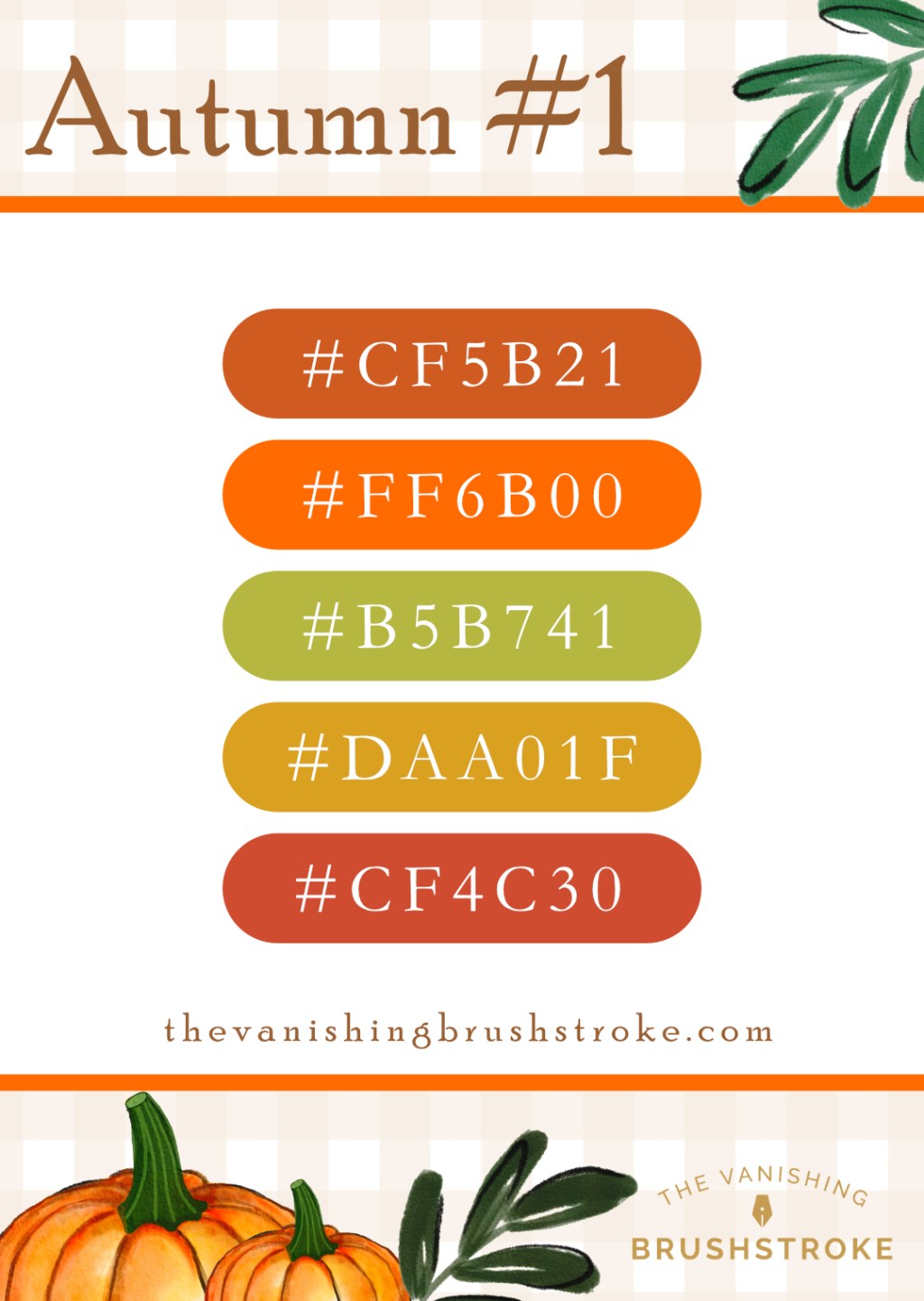 Autumn Colour Palette&nbsp;#1